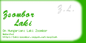 zsombor laki business card